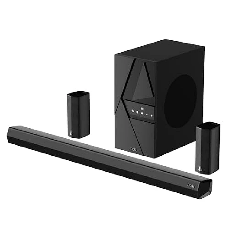 boAt Aavante Bar Rhythm Soundbar with 60W RMS Signature Sound, 2.0 Channel, Multi-Connectivity Modes Carbon Black boAt Aavante Bar Rhythm Soundbar with 60W RMS Signature Sound, 2.0 Channel, Multi-Connectivity Modes Carbon Black