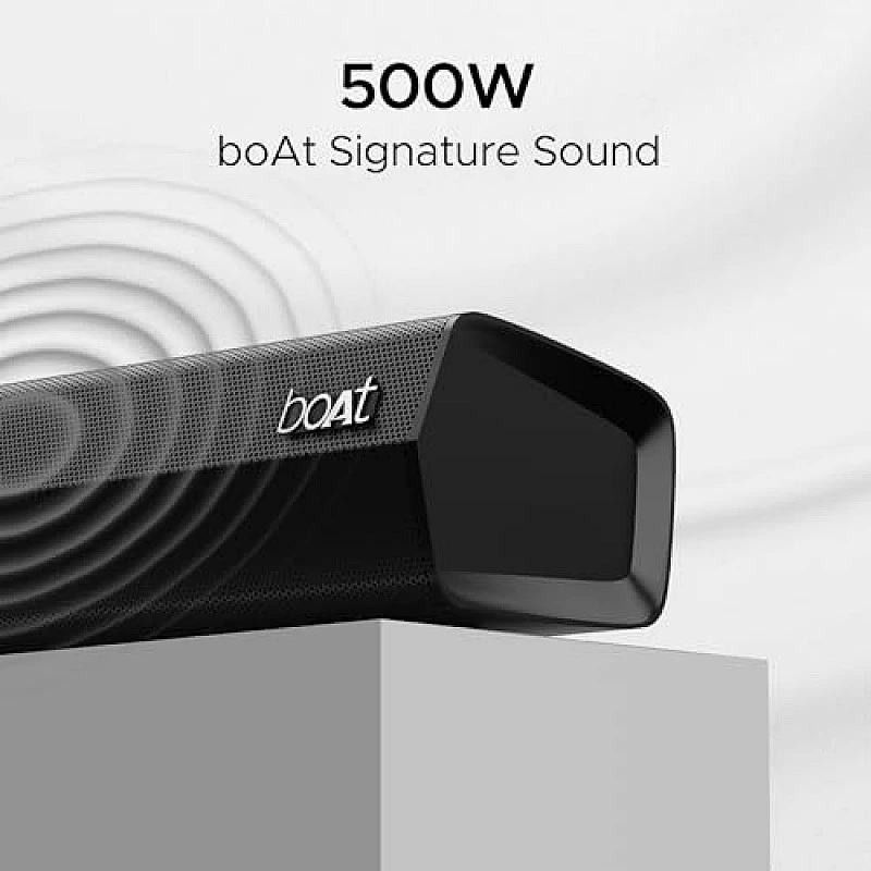 boAt Aavante Bar Rhythm Soundbar with 60W RMS Signature Sound, 2.0 Channel, Multi-Connectivity Modes Carbon Black boAt Aavante Bar Rhythm Soundbar with 60W RMS Signature Sound, 2.0 Channel, Multi-Connectivity Modes Carbon Black