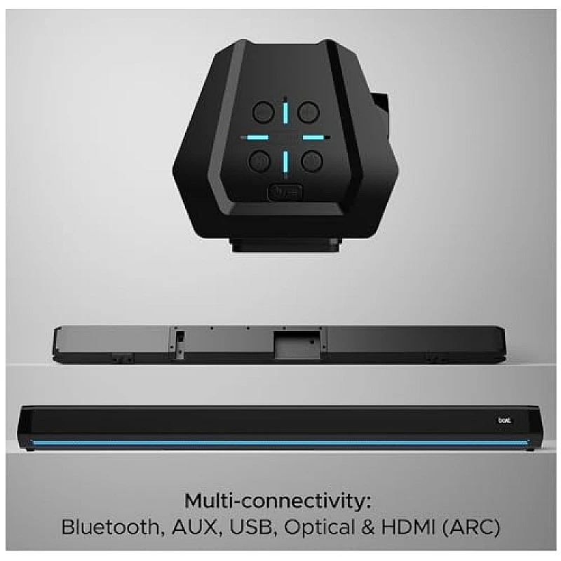 boAt Aavante Bar Rhythm Soundbar with 60W RMS Signature Sound, 2.0 Channel, Multi-Connectivity Modes Carbon Black boAt Aavante Bar Rhythm Soundbar with 60W RMS Signature Sound, 2.0 Channel, Multi-Connectivity Modes Carbon Black