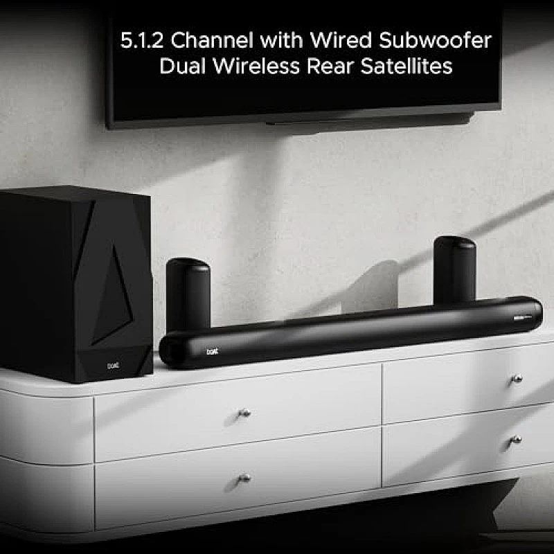 boAt Aavante Bar Rhythm Soundbar with 60W RMS Signature Sound, 2.0 Channel, Multi-Connectivity Modes Carbon Black boAt Aavante Bar Rhythm Soundbar with 60W RMS Signature Sound, 2.0 Channel, Multi-Connectivity Modes Carbon Black