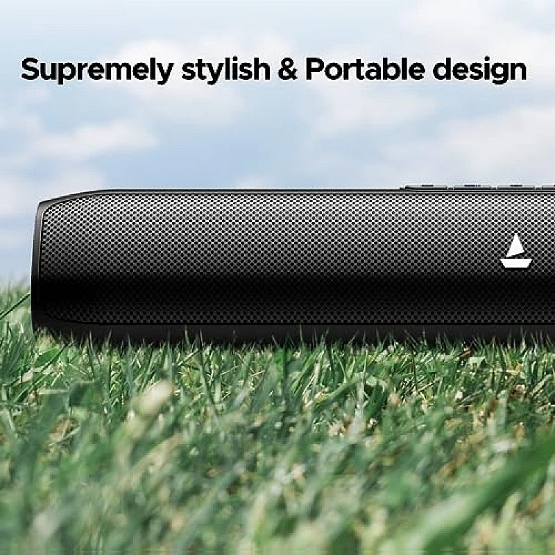 boAt Aavante Bar Rhythm Soundbar with 60W RMS Signature Sound, 2.0 Channel, Multi-Connectivity Modes Carbon Black boAt Aavante Bar Rhythm Soundbar with 60W RMS Signature Sound, 2.0 Channel, Multi-Connectivity Modes Carbon Black