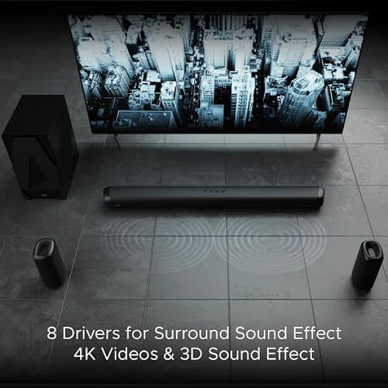 boAt Aavante Bar Rhythm Soundbar with 60W RMS Signature Sound, 2.0 Channel, Multi-Connectivity Modes Carbon Black boAt Aavante Bar Rhythm Soundbar with 60W RMS Signature Sound, 2.0 Channel, Multi-Connectivity Modes Carbon Black
