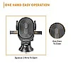 Amazon Basics Universal Car Mobile Holder for Dashboard with One Touch Mechanism- Expandable, (Black, Abs) Amazon Basics Universal Car Mobile Holder for Dashboard with One Touch Mechanism- Expandable, (Black, Abs)