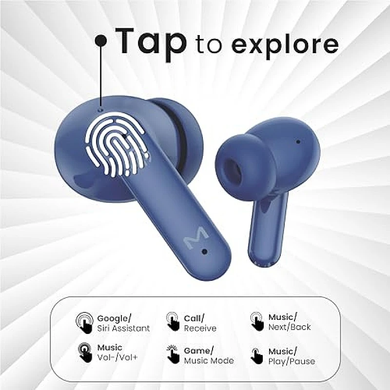 Maxx PX20 True Wireless Earbuds with Quick Connect Up to 80Hrs Playtime Charge 10 Min (Blue) Maxx PX20 True Wireless Earbuds with Quick Connect Up to 80Hrs Playtime Charge 10 Min (Blue)