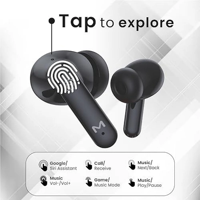 Maxx PX30 True Wireless Earbuds with Up to 50Hrs Playtime with Digital Battery Display Black Maxx PX30 True Wireless Earbuds with Up to 50Hrs Playtime with Digital Battery Display Black