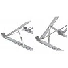 amazon basics Tabletop Laptop Stand, Ergonomic Adjustable & Ventilated Metal Riser Holder for Desk Fits Upto 15.6 Inch Laptops (Silver) amazon basics Tabletop Laptop Stand, Ergonomic Adjustable & Ventilated Metal Riser Holder for Desk Fits Upto 15.6 Inch Laptops (Silver)