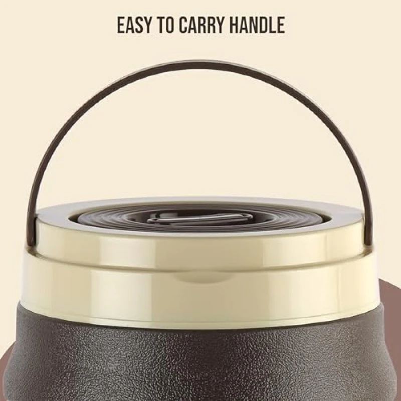 Cello Igloo 6L Insulated Water Jug, Stainless Steel Inner, Leak-Proof, Easy to Carry, Ideal for Travel, Picnic, Home, Office, Shop (Brown) Cello Igloo 6L Insulated Water Jug, Stainless Steel Inner, Leak-Proof, Easy to Carry, Ideal for Travel, Picnic, Home, Office, Shop (Brown)