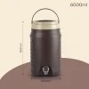Cello Igloo 6L Insulated Water Jug, Stainless Steel Inner, Leak-Proof, Easy to Carry, Ideal for Travel, Picnic, Home, Office, Shop (Brown) Cello Igloo 6L Insulated Water Jug, Stainless Steel Inner, Leak-Proof, Easy to Carry, Ideal for Travel, Picnic, Home, Office, Shop (Brown)