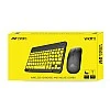 Ant Esports WKM11 Wireless Keyboard and Mouse Combo, Ultra Compact Slim Keyboard and Ergonomic Mouse for Desktop Black Cyan. Ant Esports WKM11 Wireless Keyboard and Mouse Combo, Ultra Compact Slim Keyboard and Ergonomic Mouse for Desktop Black Cyan.