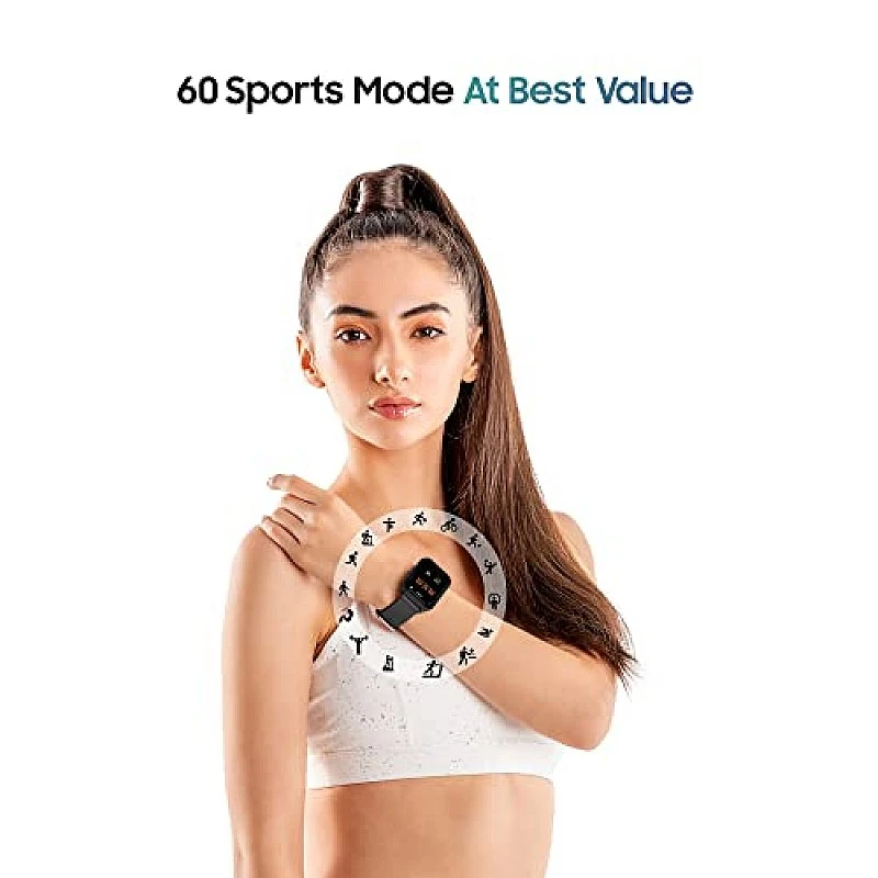 TAGG Verve NEO Smartwatch 1.69" HD Display | 60+ Sports Modes | 10 Days Battery | 150+ Maximum Watch Face Library | Waterproof | 24 * 7 HeartRate & Blood Oxygen Tracking Black TAGG Verve NEO Smartwatch 1.69" HD Display | 60+ Sports Modes | 10 Days Battery | 150+ Maximum Watch Face Library | Waterproof | 24 * 7 HeartRate & Blood Oxygen Tracking Black