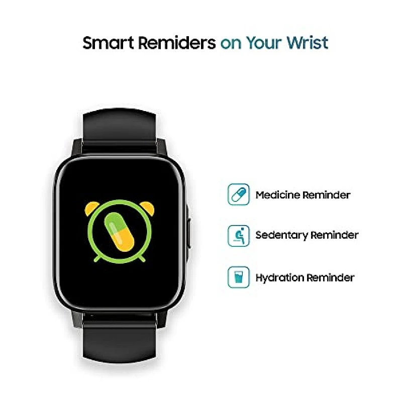 TAGG Verve NEO Smartwatch 1.69" HD Display | 60+ Sports Modes | 10 Days Battery | 150+ Maximum Watch Face Library | Waterproof | 24 * 7 HeartRate & Blood Oxygen Tracking Black TAGG Verve NEO Smartwatch 1.69" HD Display | 60+ Sports Modes | 10 Days Battery | 150+ Maximum Watch Face Library | Waterproof | 24 * 7 HeartRate & Blood Oxygen Tracking Black