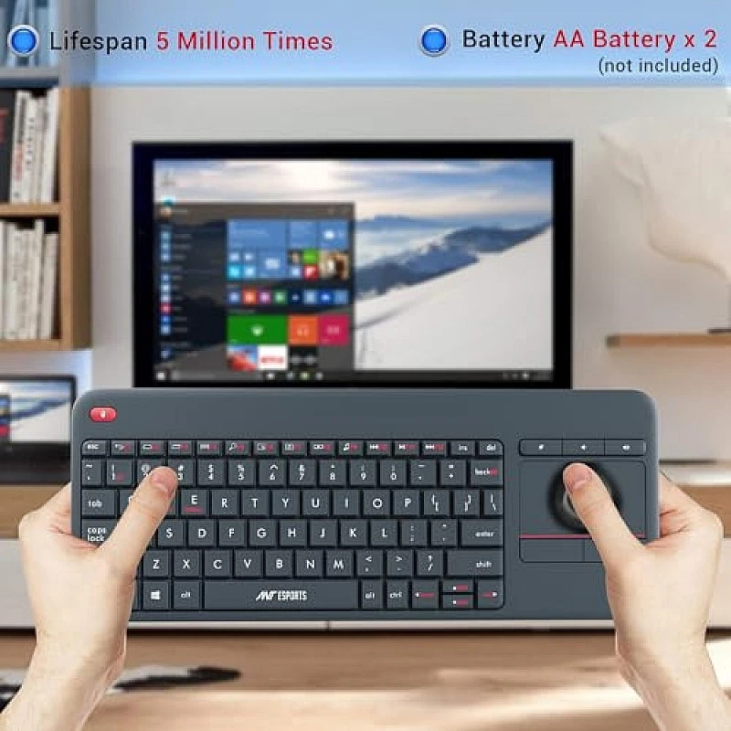 Ant Esports WK100 2in1 Wireless/Bluetooth Keyboard Black Ant Esports WK100 2in1 Wireless/Bluetooth Keyboard Black