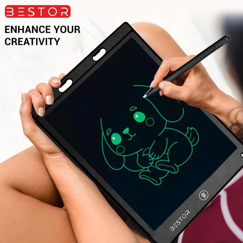 BESTOR® Portable Ruff 12 inches LCD Paperless Memo Digital Tablet Notepad E-Writer/Writing/Drawing Pad (Black) BESTOR® Portable Ruff 12 inches LCD Paperless Memo Digital Tablet Notepad E-Writer/Writing/Drawing Pad (Black)