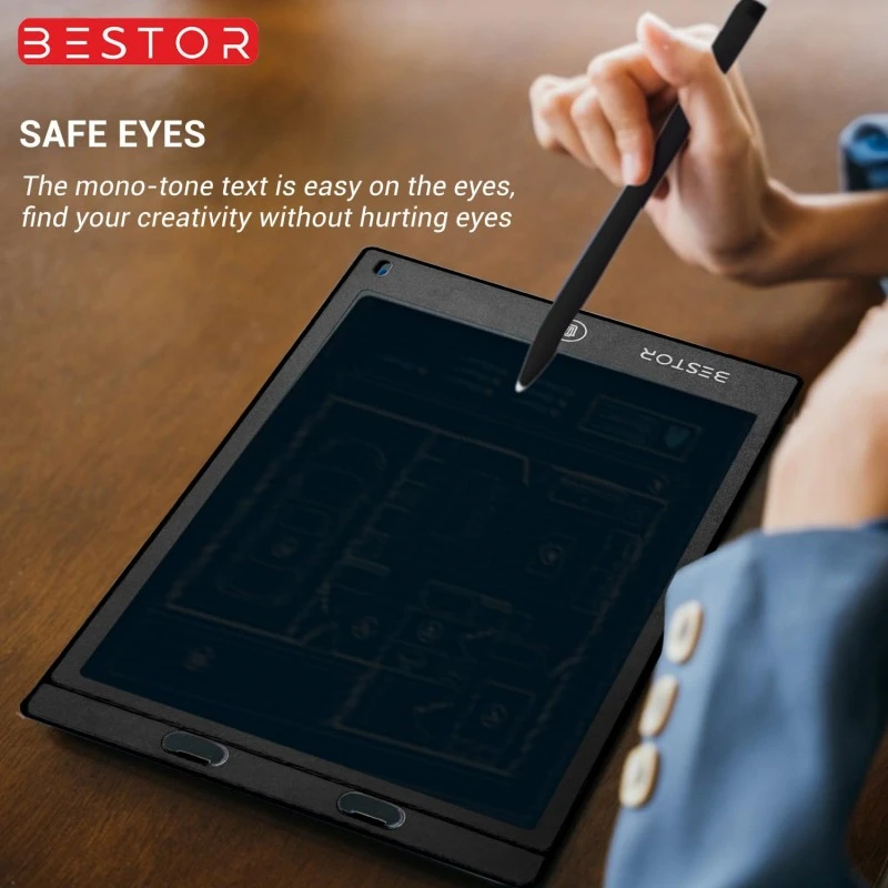 BESTOR® Portable Ruff 12 inches LCD Paperless Memo Digital Tablet Notepad E-Writer/Writing/Drawing Pad (Black) BESTOR® Portable Ruff 12 inches LCD Paperless Memo Digital Tablet Notepad E-Writer/Writing/Drawing Pad (Black)