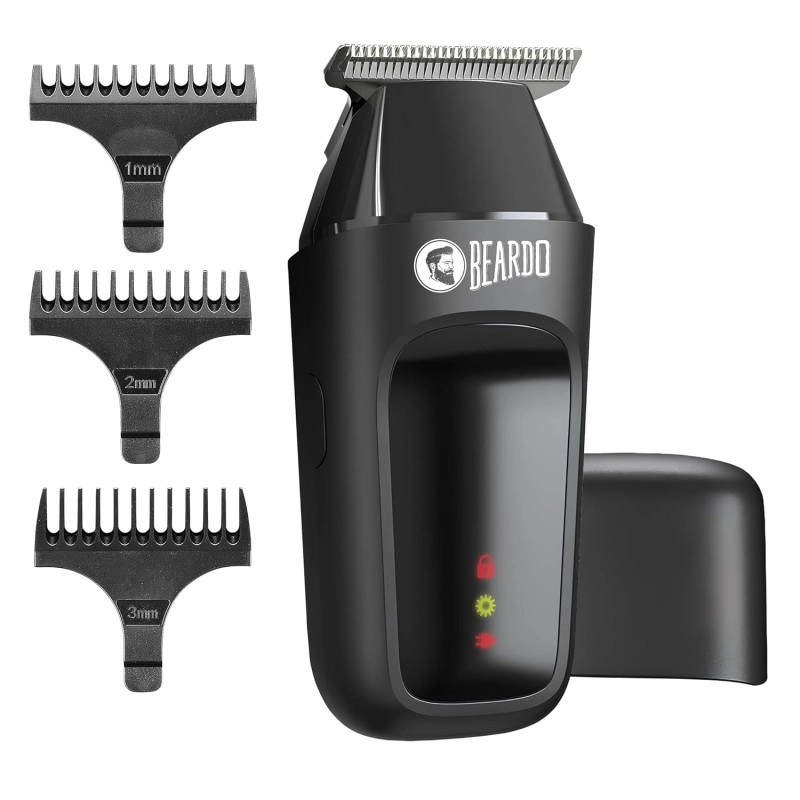 Beardo Apex Go Trimmer for Men - 80-Min Run Time - Powerful 5500 RPM motor - Compact Travel-Friendly Design - Self-Sharpening Blades, 3 Comb Attachments, Type-C Charging, Digital Display | Gift For Brother & Friends Beardo Apex Go Trimmer for Men - 80-Min Run Time - Powerful 5500 RPM motor - Compact Travel-Friendly Design - Self-Sharpening Blades, 3 Comb Attachments, Type-C Charging, Digital Display | Gift For Brother & Friends