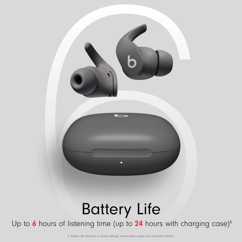 Beats Fit Pro - Wireless Bluetooth Noise Cancelling Earbuds - IPX4 Rating, Sweat Resistant, Up to 6H Battery Life, Up to 24H w Charging Case, Voice Assistant, Apple & Android Compatible, Sage Grey