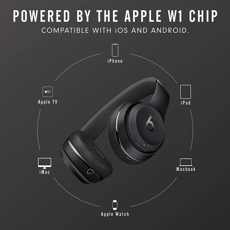 Beats Solo3 Wireless On-Ear Headphones Latest Model Black Beats Solo3 Wireless On-Ear Headphones Latest Model Black