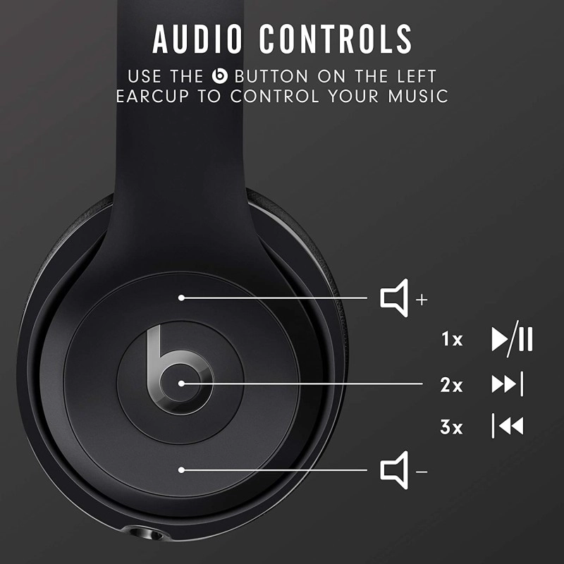 Beats Solo3 Wireless On-Ear Headphones Latest Model Black Beats Solo3 Wireless On-Ear Headphones Latest Model Black