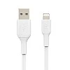 Belkin Apple Certified Lightning to USB Charge and Sync Cable for iPhone, iPad, Air Pods, 3.3 feet (1 Meters) – white Belkin Apple Certified Lightning to USB Charge and Sync Cable for iPhone, iPad, Air Pods, 3.3 feet (1 Meters) – white