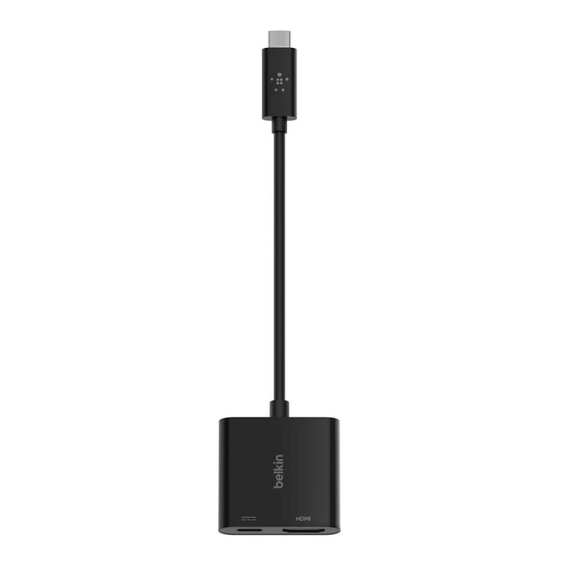 Belkin usb-c to hdmi Adapter Charge Supports 4K uhd Video Pass -Black Belkin usb-c to hdmi Adapter Charge Supports 4K uhd Video Pass -Black