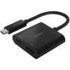 Belkin usb-c to hdmi Adapter Charge Supports 4K uhd Video Pass -Black Belkin usb-c to hdmi Adapter Charge Supports 4K uhd Video Pass -Black