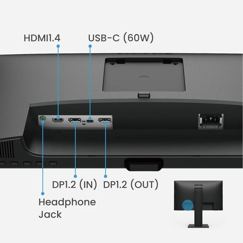 BenQ GW2485TC 24 inch (60 cm) IPS Full HD 75Hz Ultra-Slim Bezel Monitor with Height Adjustment, Eye Care, Brightness Intelligence, Speakers, USB-C (PD 60W), HDMI, DP, Coding Mode, Daisy Chain (Black) BenQ GW2485TC 24 inch (60 cm) IPS Full HD 75Hz Ultra-Slim Bezel Monitor with Height Adjustment, Eye Care, Brightness Intelligence, Speakers, USB-C (PD 60W), HDMI, DP, Coding Mode, Daisy Chain (Black)