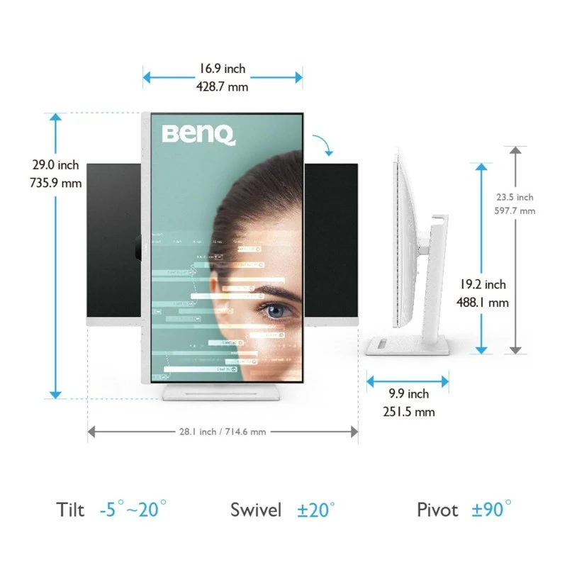 BenQ GW2485TC 24 inch (60 cm) IPS Full HD 75Hz Ultra-Slim Bezel Monitor with Height Adjustment, Eye Care, Brightness Intelligence, Speakers, USB-C (PD 60W), HDMI, DP, Coding Mode, Daisy Chain (Black) BenQ GW2485TC 24 inch (60 cm) IPS Full HD 75Hz Ultra-Slim Bezel Monitor with Height Adjustment, Eye Care, Brightness Intelligence, Speakers, USB-C (PD 60W), HDMI, DP, Coding Mode, Daisy Chain (Black)