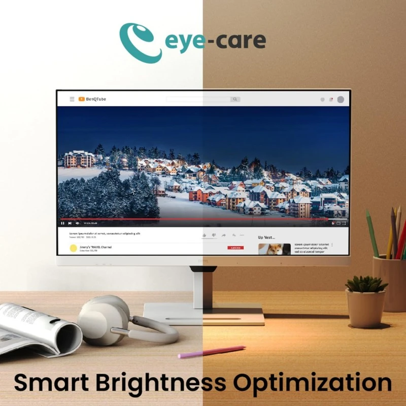 BenQ GW2485TC 24 inch (60 cm) IPS Full HD 75Hz Ultra-Slim Bezel Monitor with Height Adjustment, Eye Care, Brightness Intelligence, Speakers, USB-C (PD 60W), HDMI, DP, Coding Mode, Daisy Chain (Black) BenQ GW2485TC 24 inch (60 cm) IPS Full HD 75Hz Ultra-Slim Bezel Monitor with Height Adjustment, Eye Care, Brightness Intelligence, Speakers, USB-C (PD 60W), HDMI, DP, Coding Mode, Daisy Chain (Black)