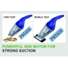 Bergmann Tornado Car Vacuum Cleaner|With Hepa Filter|Sleek Trendy Design|12V Dc,60W|3M Power Cord|Blue,40 Liter