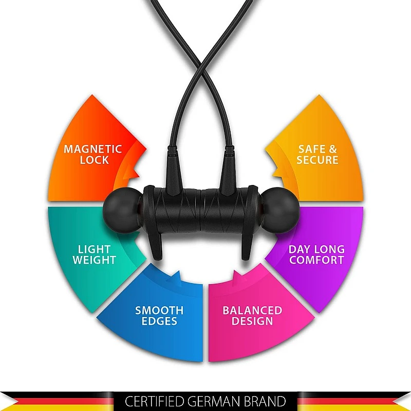 Blaupunkt BE50 Bluetooth Wireless in Ear Earphones with Mic (Black) Blaupunkt BE50 Bluetooth Wireless in Ear Earphones with Mic (Black)