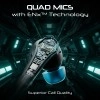 Boat Immortal 111, 40HRS Battery, 40ms Super Low Latency, RGB LEDs, 4Mics ENx Tech, Fast Charge, IPX4, v5.3 Bluetooth Earbuds, TWS Ear Buds Wireless Earphones with mic, Gaming Earbuds (Black Sabre)