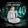 Boat Immortal 111, 40HRS Battery, 40ms Super Low Latency, RGB LEDs, 4Mics ENx Tech, Fast Charge, IPX4, v5.3 Bluetooth Earbuds, TWS Ear Buds Wireless Earphones with mic, Gaming Earbuds (Black Sabre)