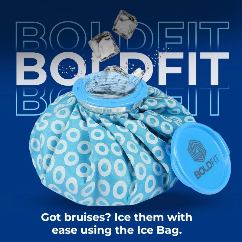 Boldfit Hot Water Bag Ice bag 7.5Inch for Pain Relief Cold Ice Pack Bag for Pain Relief Cold Water Bag for Pain Relief, Injuries, and Cold Therapy Comes with Leak-free Closure - Blue 7.5 Inch Boldfit Hot Water Bag Ice bag 7.5Inch for Pain Relief Cold Ice Pack Bag for Pain Relief Cold Water Bag for Pain Relief, Injuries, and Cold Therapy Comes with Leak-free Closure - Blue 7.5 Inch