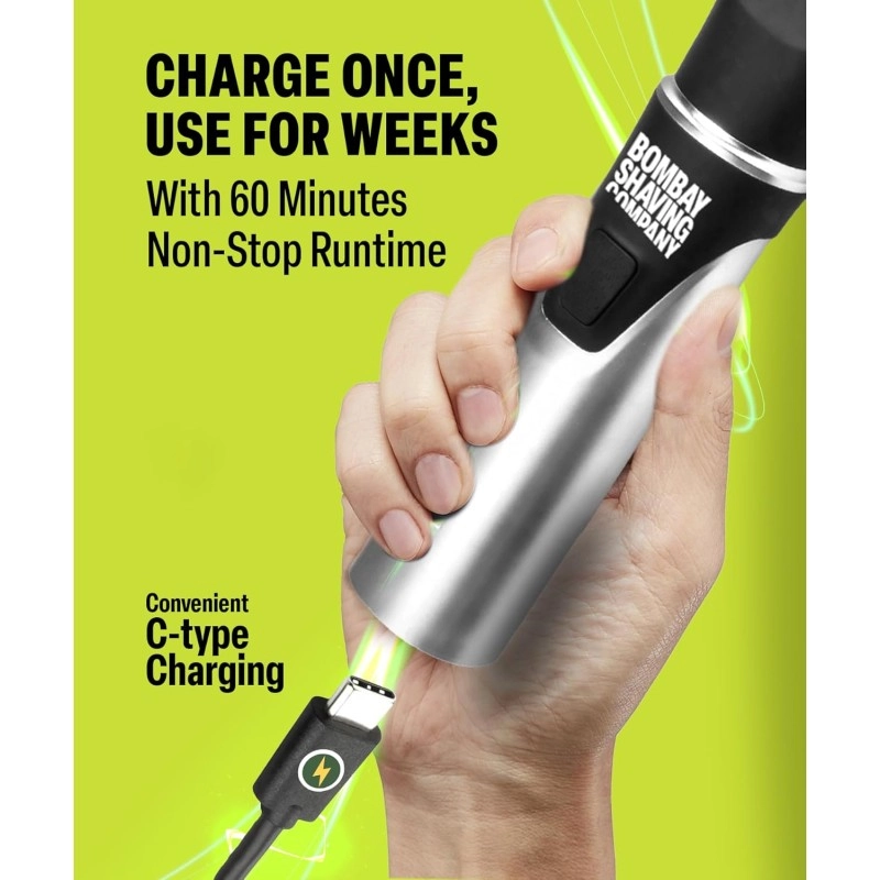Bombay Shaving Company Balls Trimmer For Men | Pubic Hair Trimmer and Body Groomer for Men | Private Part Trimmer Men | Waterproof (IPX6)| BALLER (New Model)