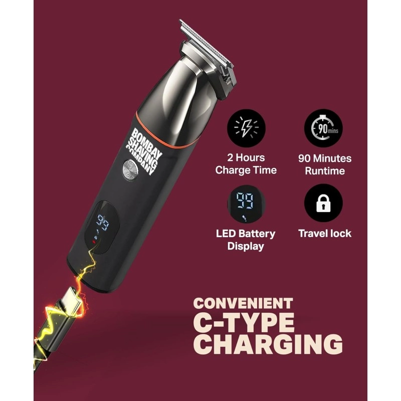 Bombay Shaving Company Premium Multi Grooming Trimmer for Men | Body and Beard Trimmer for Man | Multi Styling Rotary Comb, IPX6 Waterproof, 90 Min Run Time, 2 Hrs Charge Time | 1 PC Bombay Shaving Company Premium Multi Grooming Trimmer for Men | Body and Beard Trimmer for Man | Multi Styling Rotary Comb, IPX6 Waterproof, 90 Min Run Time, 2 Hrs Charge Time | 1 PC