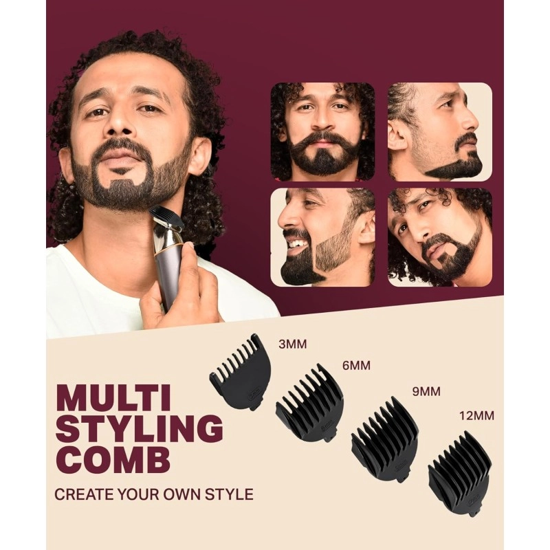 Bombay Shaving Company Premium Multi Grooming Trimmer for Men | Body and Beard Trimmer for Man | Multi Styling Rotary Comb, IPX6 Waterproof, 90 Min Run Time, 2 Hrs Charge Time | 1 PC Bombay Shaving Company Premium Multi Grooming Trimmer for Men | Body and Beard Trimmer for Man | Multi Styling Rotary Comb, IPX6 Waterproof, 90 Min Run Time, 2 Hrs Charge Time | 1 PC