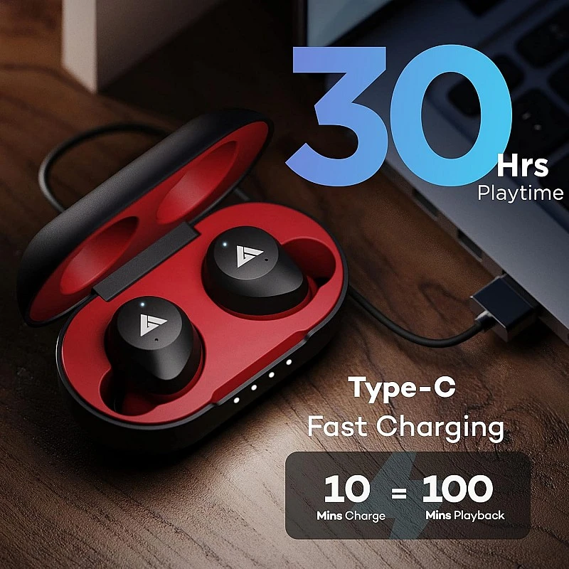 Boult Audio Airbass Z10 Bluetooth Truly Wireless in Ear Earbuds with Mic with 30H Playtime & Fast Charging with Type-C, Ipx7 Fully Waterproof and Voice Assistant (Grey) Boult Audio Airbass Z10 Bluetooth Truly Wireless in Ear Earbuds with Mic with 30H Playtime & Fast Charging with Type-C, Ipx7 Fully Waterproof and Voice Assistant (Grey)