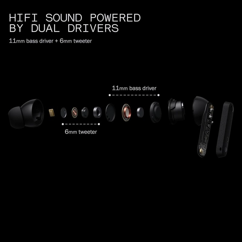CMF Buds Pro 2 Wireless Earbuds, Hi-Res Audio with LDAC, 50 dB Hybrid Noise Cancelling Earbuds, Ultra Bass Technology, 