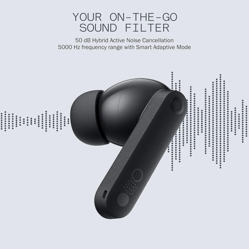 CMF Buds Pro 2 Wireless Earbuds, Hi-Res Audio with LDAC, 50 dB Hybrid Noise Cancelling Earbuds, Ultra Bass Technology, 