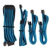 CORSAIR Premium Individually Sleeved PSU Cables Starter Kit – Blue/Black, for Corsair PSUs (CP-8920221)