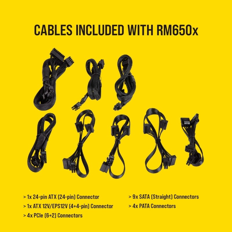 CORSAIR VS Series, VS650, 650 Watt, 80+ White Certified, Non-Modular Power Supply