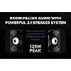 CREATIVE SBS E2900, 2.1 Channel 120W Peak, High-Performance Bluetooth 5 FM, USB, SD and Aux inputs CREATIVE SBS E2900, 2.1 Channel 120W Peak, High-Performance Bluetooth 5 FM, USB, SD and Aux inputs