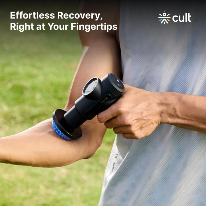 CULT Volt X, Full Body Professional Gun Massager with Hot and Cold Therapy, 3000mAh battery, QuietMotion Tech, 6 Interchangeable heads, 6 Speed levels, Silicone head, Carry Pouch. CULT Volt X, Full Body Professional Gun Massager with Hot and Cold Therapy, 3000mAh battery, QuietMotion Tech, 6 Interchangeable heads, 6 Speed levels, Silicone head, Carry Pouch.