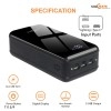 Callmate 50000 mAh Power Bank 15W Fast Charging Black