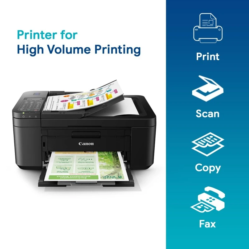 Canon PIXMA E4570 All in One (Print, Scan, Copy) WiFi Ink Efficient Colour Printer with FAX and Auto Duplex Printing for Home/Office Canon PIXMA E4570 All in One (Print, Scan, Copy) WiFi Ink Efficient Colour Printer with FAX and Auto Duplex Printing for Home/Office