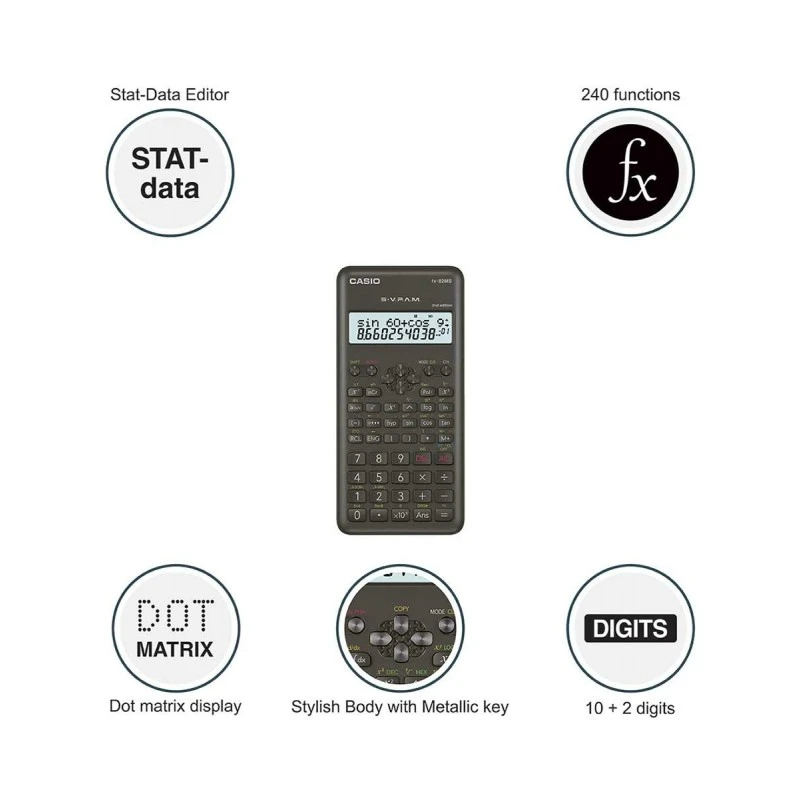 Casio DJ-220D Plus 300 Steps Check & Correct Premium Basic Calculator with Metallic Faceplate & Bigger Screen/Keys (12 Digit), Silver and Black Casio DJ-220D Plus 300 Steps Check & Correct Premium Basic Calculator with Metallic Faceplate & Bigger Screen/Keys (12 Digit), Silver and Black