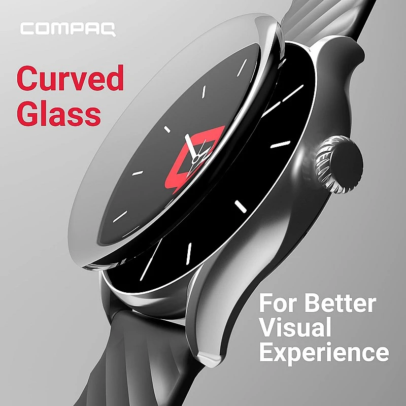 Compaq Q Watch Balance Series with HD Display| BT Calling| Instant Messaging Notification| Blood Pressure Monitoring| Heart Rate Monitoring| Smartwatch (Gray) Compaq Q Watch Balance Series with HD Display| BT Calling| Instant Messaging Notification| Blood Pressure Monitoring| Heart Rate Monitoring| Smartwatch (Gray)