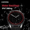 Compaq Q Watch Dimension Series with HD Display| BT Calling| AI Voice Assistance| Instant Messaging Notification| Blood Pressure Monitoring| Heart Rate Monitoring | Wireless Charging| (unbox)