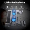 Cooling Fan Compatible with Regular PS4/ PS4 Pro/ PS4 Slim,OIVO Controller Charging Dock Station with Cooler Vertical Stand, Dual Controller Charger with LED Indicators and 10 Games Storage Cooling Fan Compatible with Regular PS4/ PS4 Pro/ PS4 Slim,OIVO Controller Charging Dock Station with Cooler Vertical Stand, Dual Controller Charger with LED Indicators and 10 Games Storage