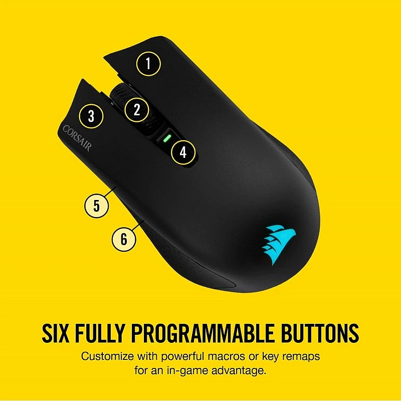 Corsair Harpoon Pro RGB FPS/MOBA Gaming Wired Mouse 12000 DPI Optical Black Corsair Harpoon Pro RGB FPS/MOBA Gaming Wired Mouse 12000 DPI Optical Black